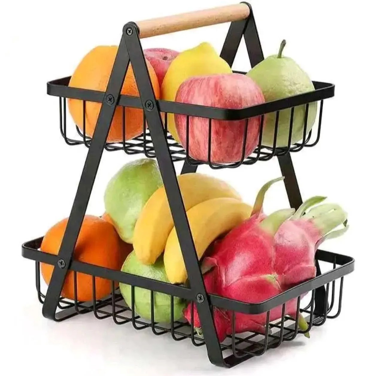 Miniatura 2 de Frutero Canasto Para Frutas 2 Niveles